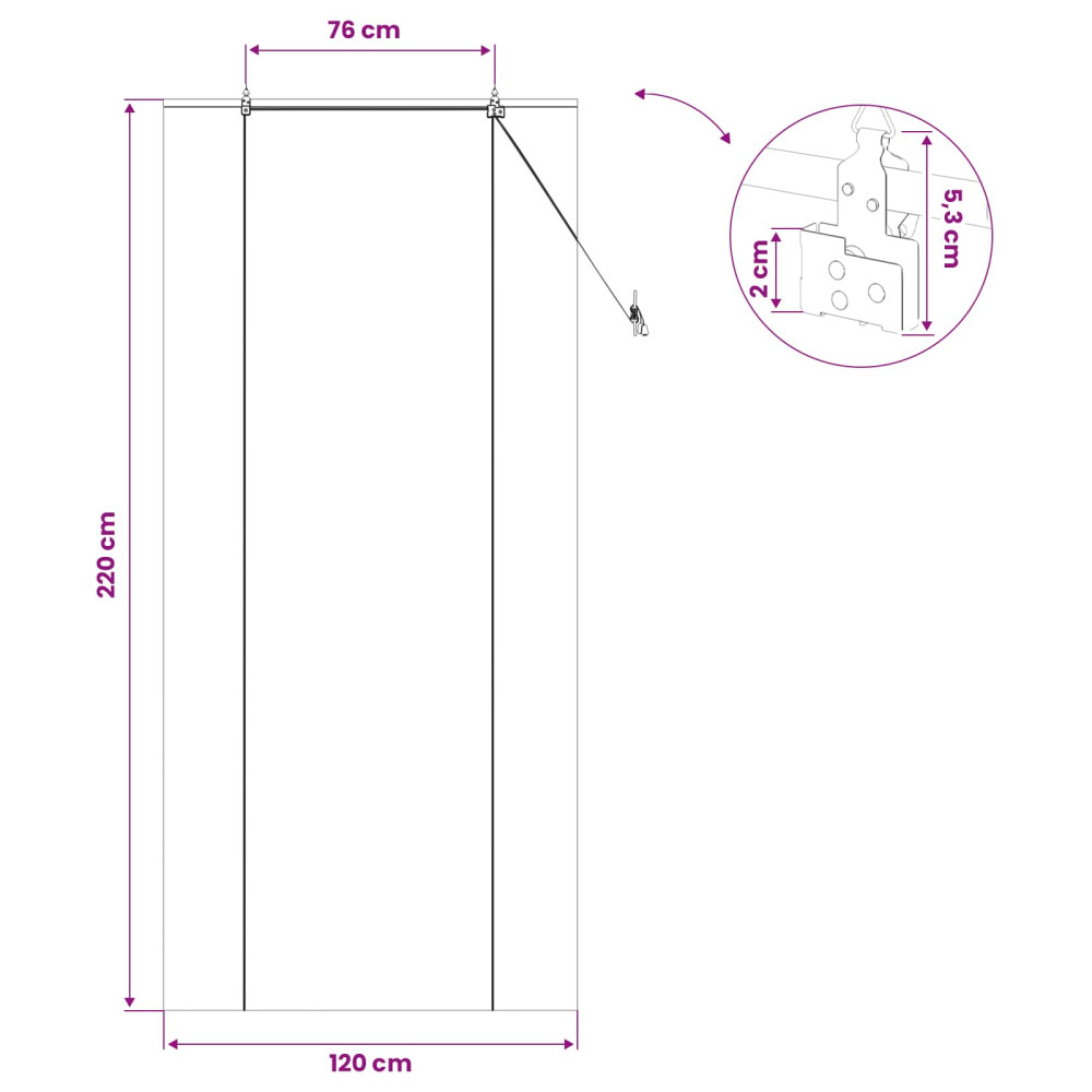 Produktbild för Rullgardin Brun 120 x 220 cm Bambu