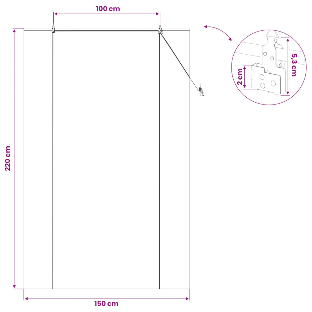 Produktbild för Rullgardin Brun 150 x 220 cm Bambu