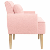 Produktbild för Loveseat med knapprapport Rosa 117 x 67 x 77 cm Bouclé