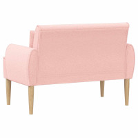 Produktbild för Loveseat med knapprapport Rosa 117 x 67 x 77 cm Bouclé