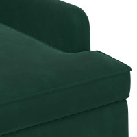 Produktbild för Loveseat med knapprapport Mörkgrön 111 x 65 x 79 cm Sammet