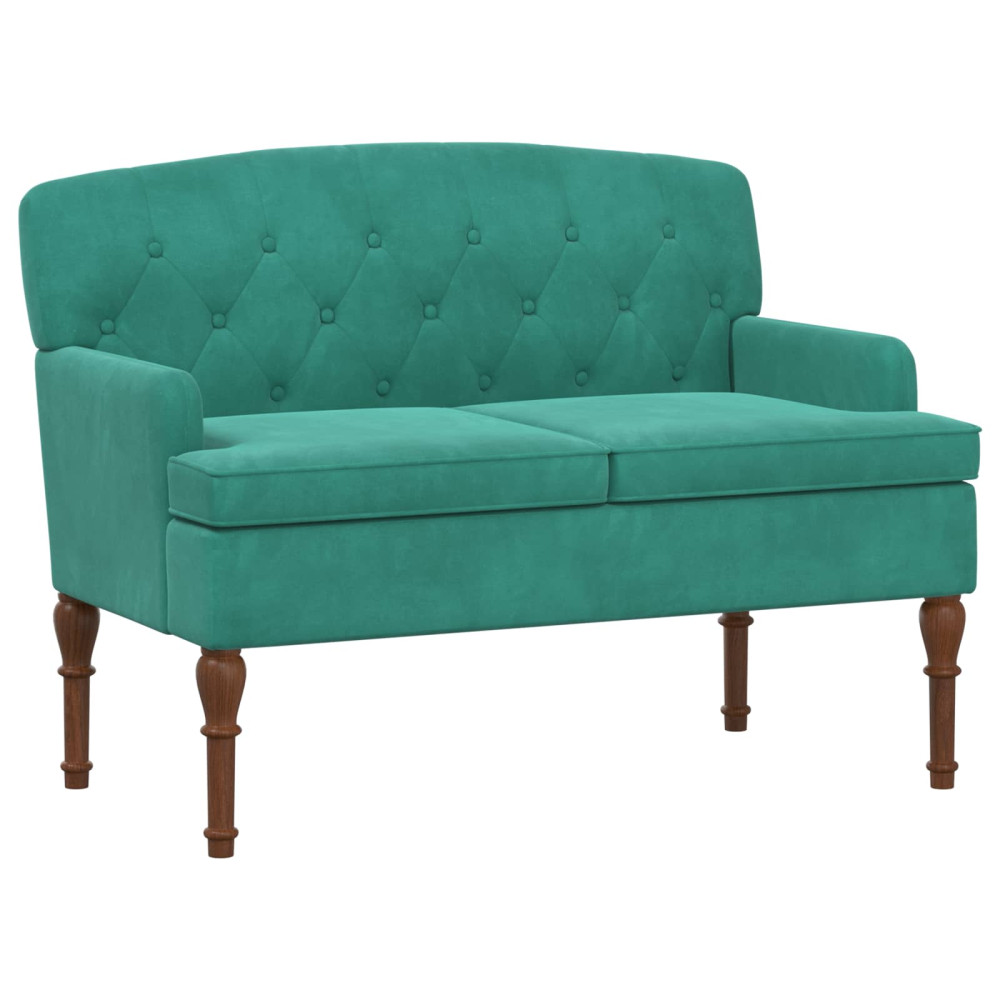 Produktbild för Loveseat med knapprapport Turkos 111 x 65 x 79 cm Sammet