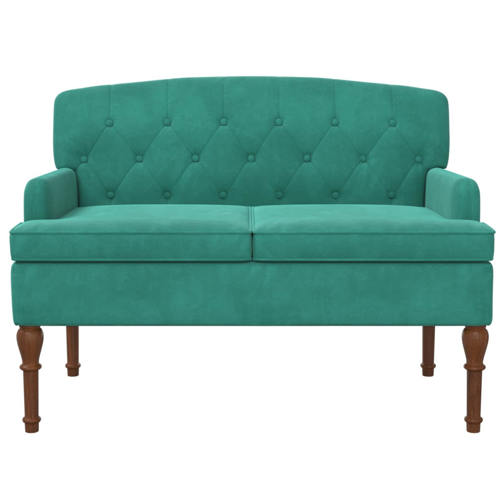 Produktbild för Loveseat med knapprapport Turkos 111 x 65 x 79 cm Sammet