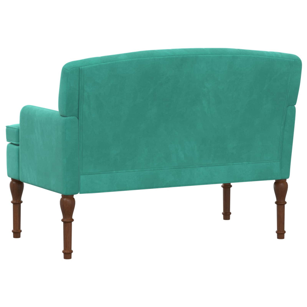 Produktbild för Loveseat med knapprapport Turkos 111 x 65 x 79 cm Sammet