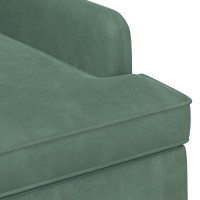 Produktbild för Loveseat med knapprapport Havgrön 111 x 65 x 79 cm Sammet