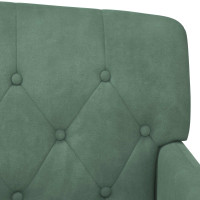Produktbild för Loveseat med knapprapport Havgrön 111 x 65 x 79 cm Sammet
