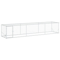Produktbild för Hönsgård Silver 500 x 100 x 100 cm Galvaniserat stål
