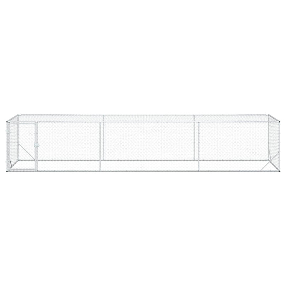Produktbild för Hönsgård Silver 500 x 100 x 100 cm Galvaniserat stål