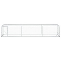 Produktbild för Hönsgård Silver 500 x 100 x 100 cm Galvaniserat stål
