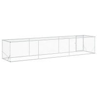Produktbild för Hönsgård Silver 500 x 100 x 100 cm Galvaniserat stål