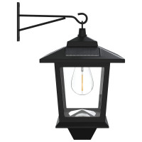 Produktbild för Vägghängd Lampa with LED Bulb 2 st Svart 19 x 14 x 25 cm