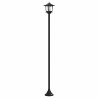 Produktbild för Lampstolpsset with LED Bulb 2 st Svart 16 x 16 x 156 cm