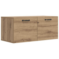 Produktbild för Väggskåp Väggmonterat Artisan-ek 80 x 36,5 x 35 cm