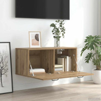 Produktbild för Väggskåp Väggmonterat Artisan-ek 80 x 36,5 x 35 cm