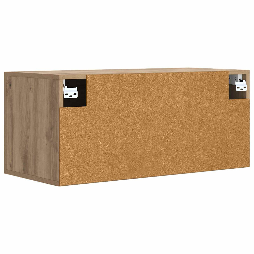 Produktbild för Väggskåp Väggmonterat Artisan-ek 80 x 36,5 x 35 cm