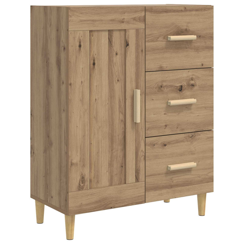 Produktbild för Sideboard Artisan-ek 69,5 x 34 x 90 cm Konstruerat trä