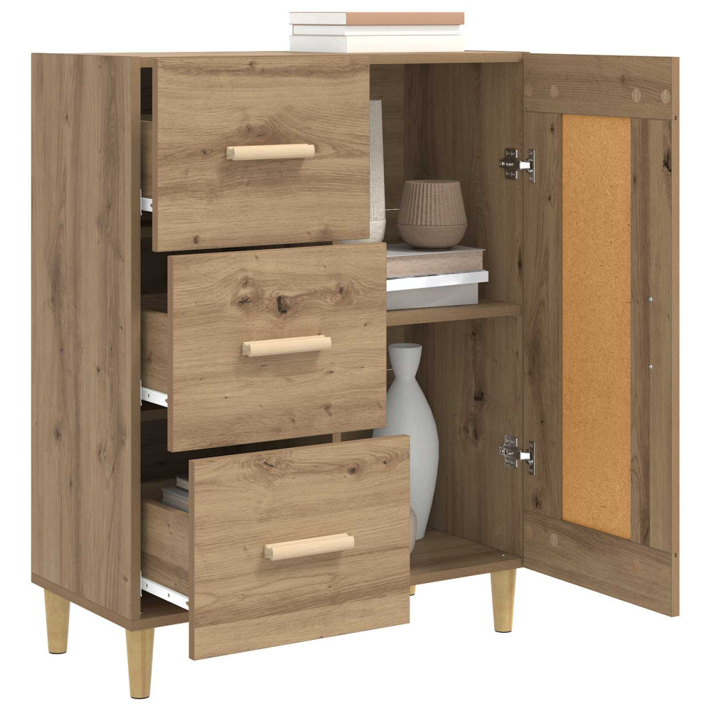 Produktbild för Sideboard Artisan-ek 69,5 x 34 x 90 cm Konstruerat trä