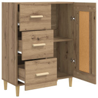 Produktbild för Sideboard Artisan-ek 69,5 x 34 x 90 cm Konstruerat trä