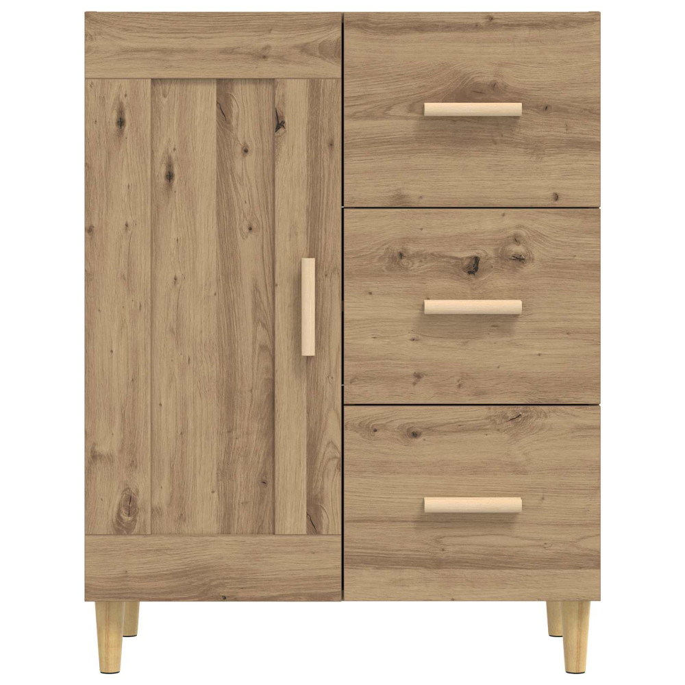 Produktbild för Sideboard Artisan-ek 69,5 x 34 x 90 cm Konstruerat trä
