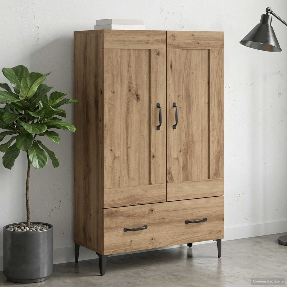 Produktbild för Skåp Artisan-ek 70 x 31 x 115 cm Konstruerat trä