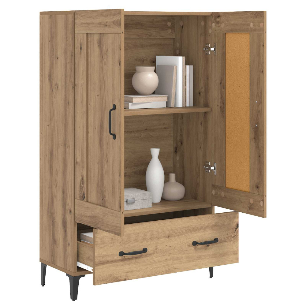 Produktbild för Skåp Artisan-ek 70 x 31 x 115 cm Konstruerat trä