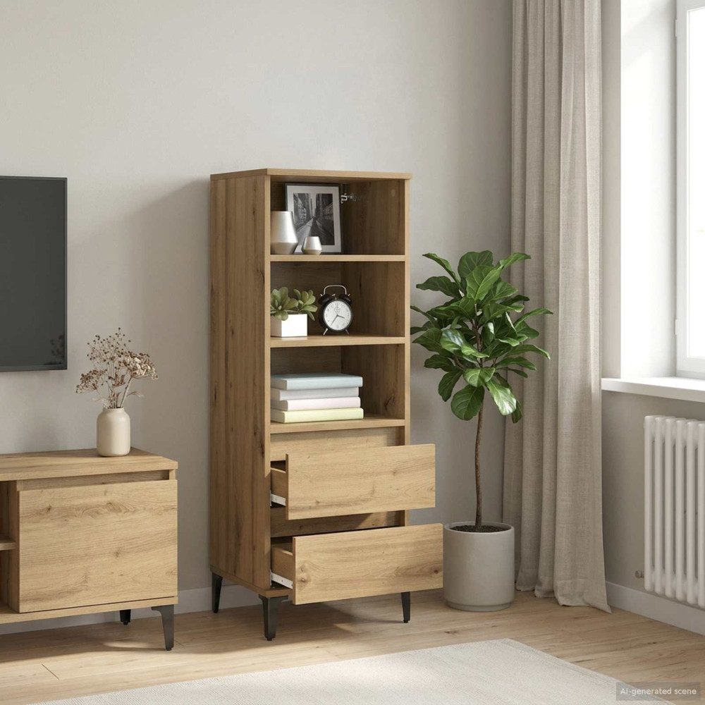 Produktbild för Skåp Artisan-ek 40 x 36 x 110 cm Konstruerat trä