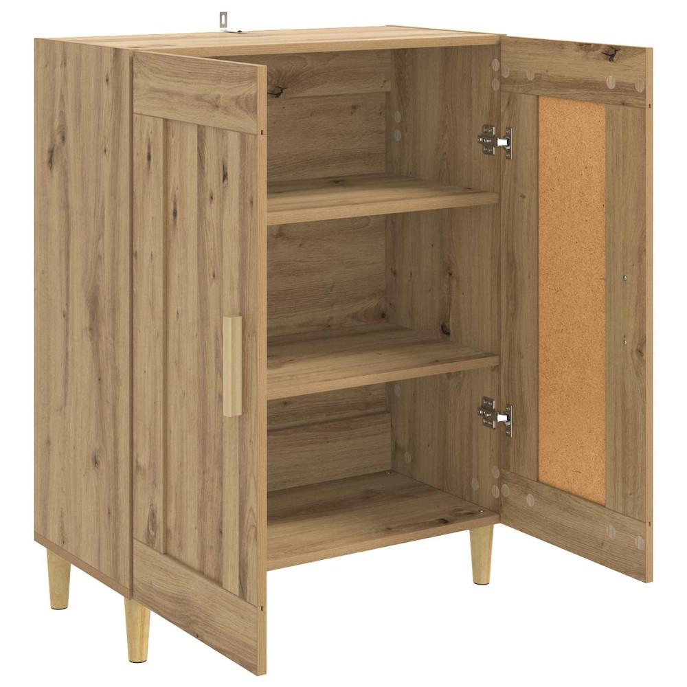 Produktbild för Sideboard Artisan-ek 69,5 x 34 x 90 cm Konstruerat trä