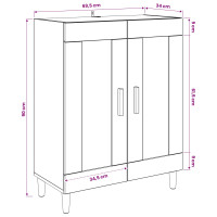 Produktbild för Sideboard Artisan-ek 69,5 x 34 x 90 cm Konstruerat trä
