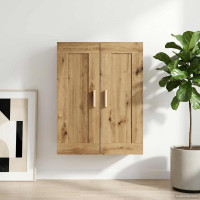 Produktbild för Väggskåp Väggmonterat Artisan-ek 69,5 x 34 x 90 cm