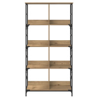 Produktbild för Hyllsystem 4 nivåer 78,5 x 33 x 153 cm metall PB Artisan-ek