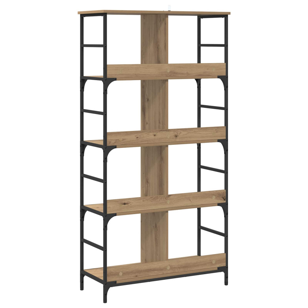 Produktbild för Hyllsystem 4 nivåer 78,5 x 33 x 153 cm metall PB Artisan-ek