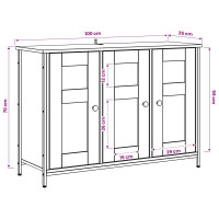 Produktbild för Sideboard Artisan-ek 100 x 35 x 70 cm Konstruerat trä
