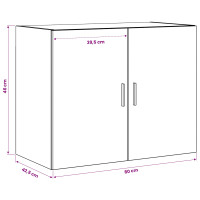 Produktbild för Väggskåp Artisan-ek 80 x 42,5 x 64 cm Konstruerat trä
