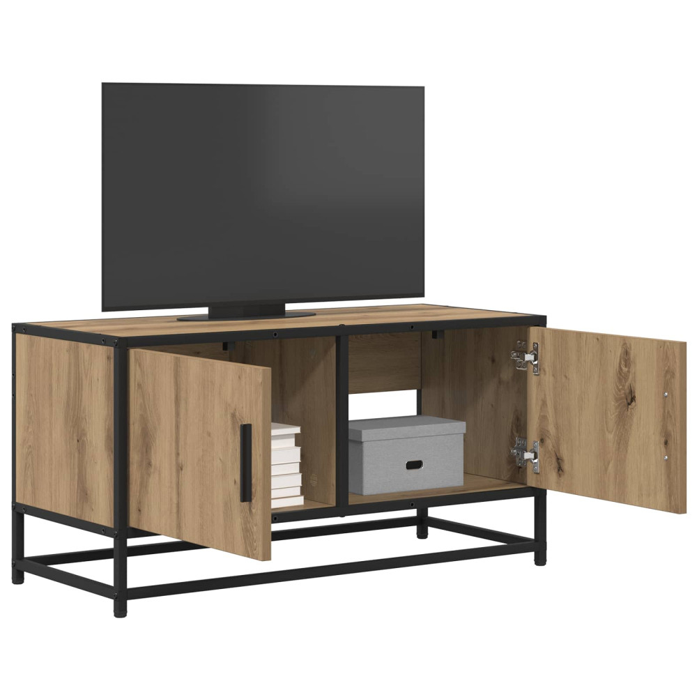 Produktbild för TV-skåp 80 x 34,5 x 40 cm Artisan-ek Konstruerat trä