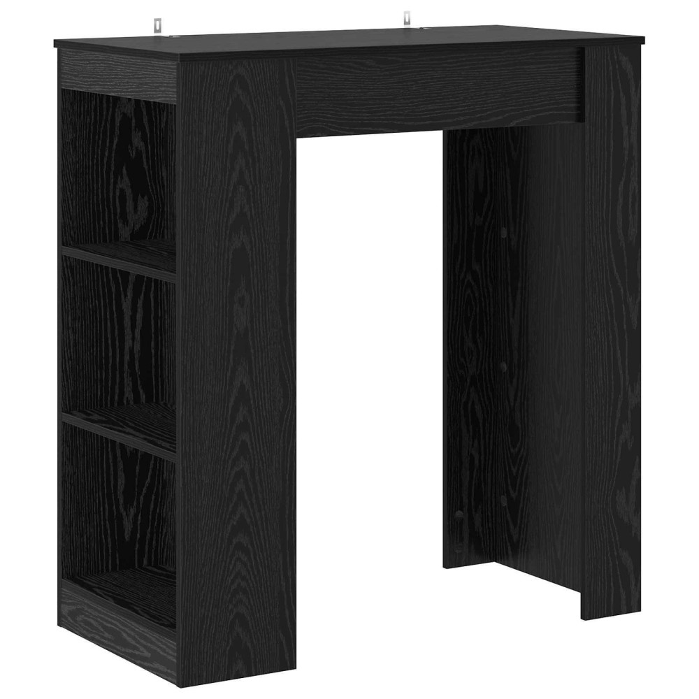 Produktbild för Barbord 95 x 47 x 103,5 cm Konstruerat trä Svart ek