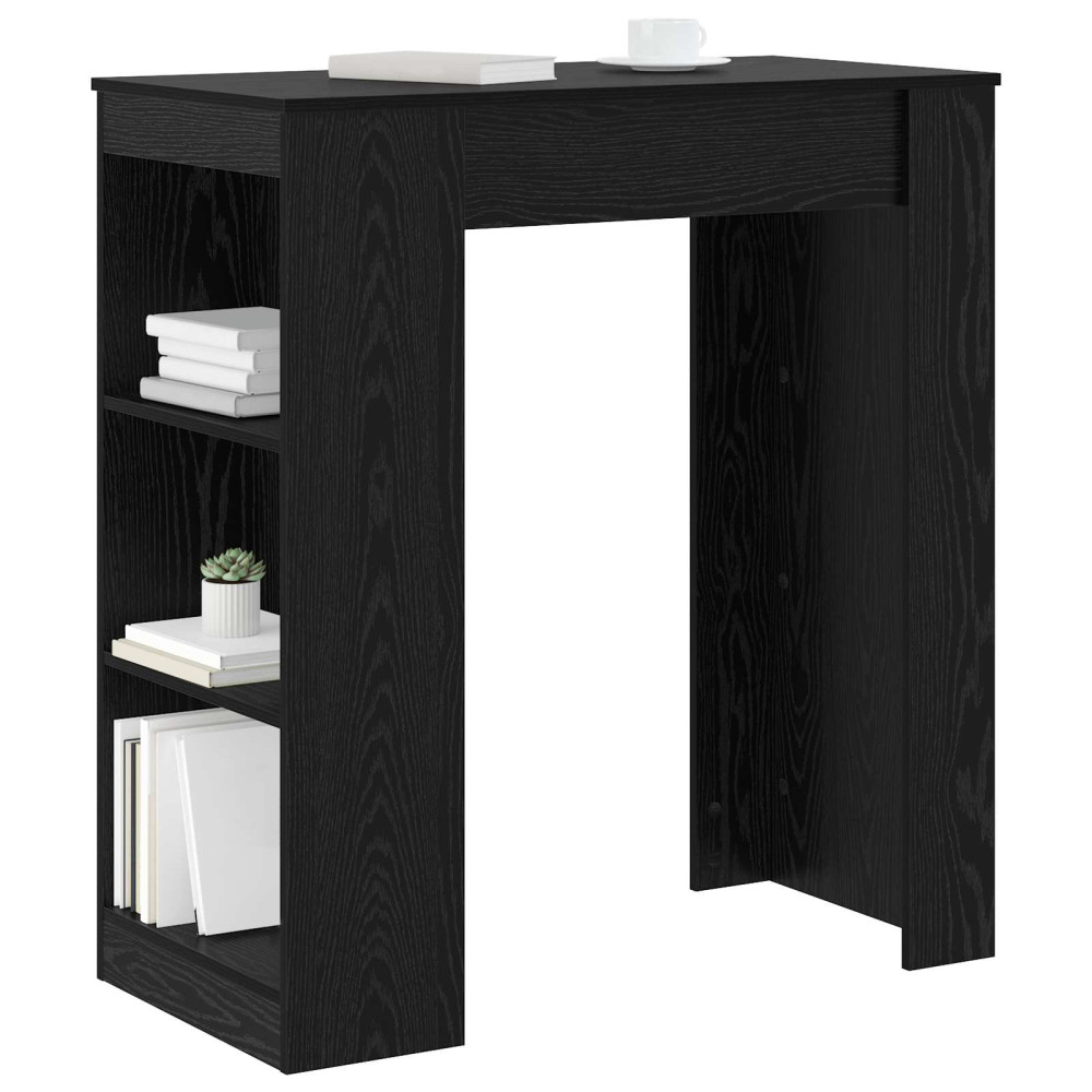 Produktbild för Barbord 95 x 47 x 103,5 cm Konstruerat trä Svart ek
