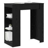 Produktbild för Barbord 95 x 47 x 103,5 cm Konstruerat trä Svart ek