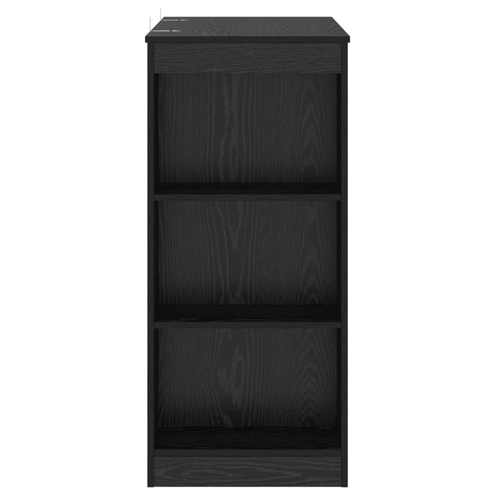 Produktbild för Barbord 95 x 47 x 103,5 cm Konstruerat trä Svart ek