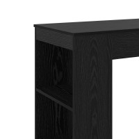 Produktbild för Barbord 95 x 47 x 103,5 cm Konstruerat trä Svart ek