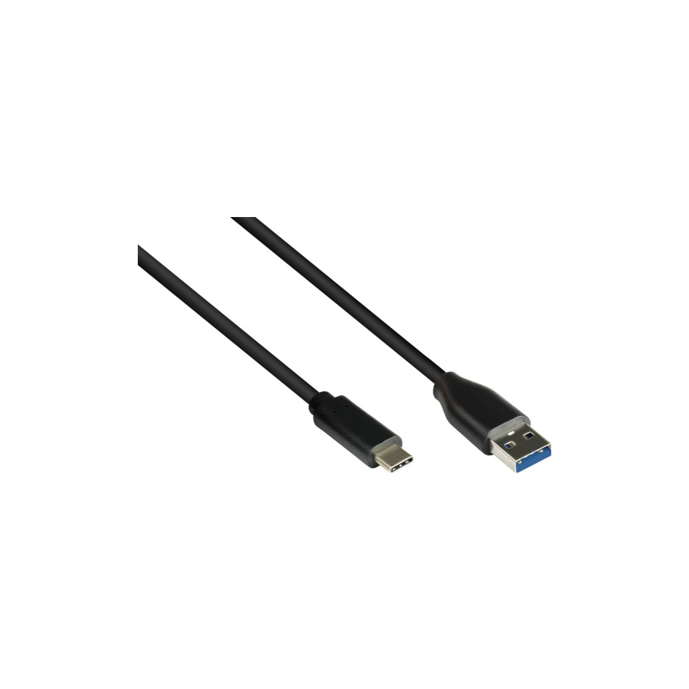Produktbild för USB-kabel Good Connections USB-A till USB-C 1,5 m svart (GC-...