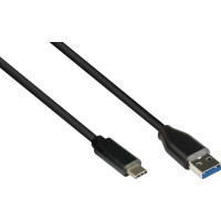 Produktbild för USB-kabel Good Connections USB-A till USB-C 1,5 m svart (GC-...