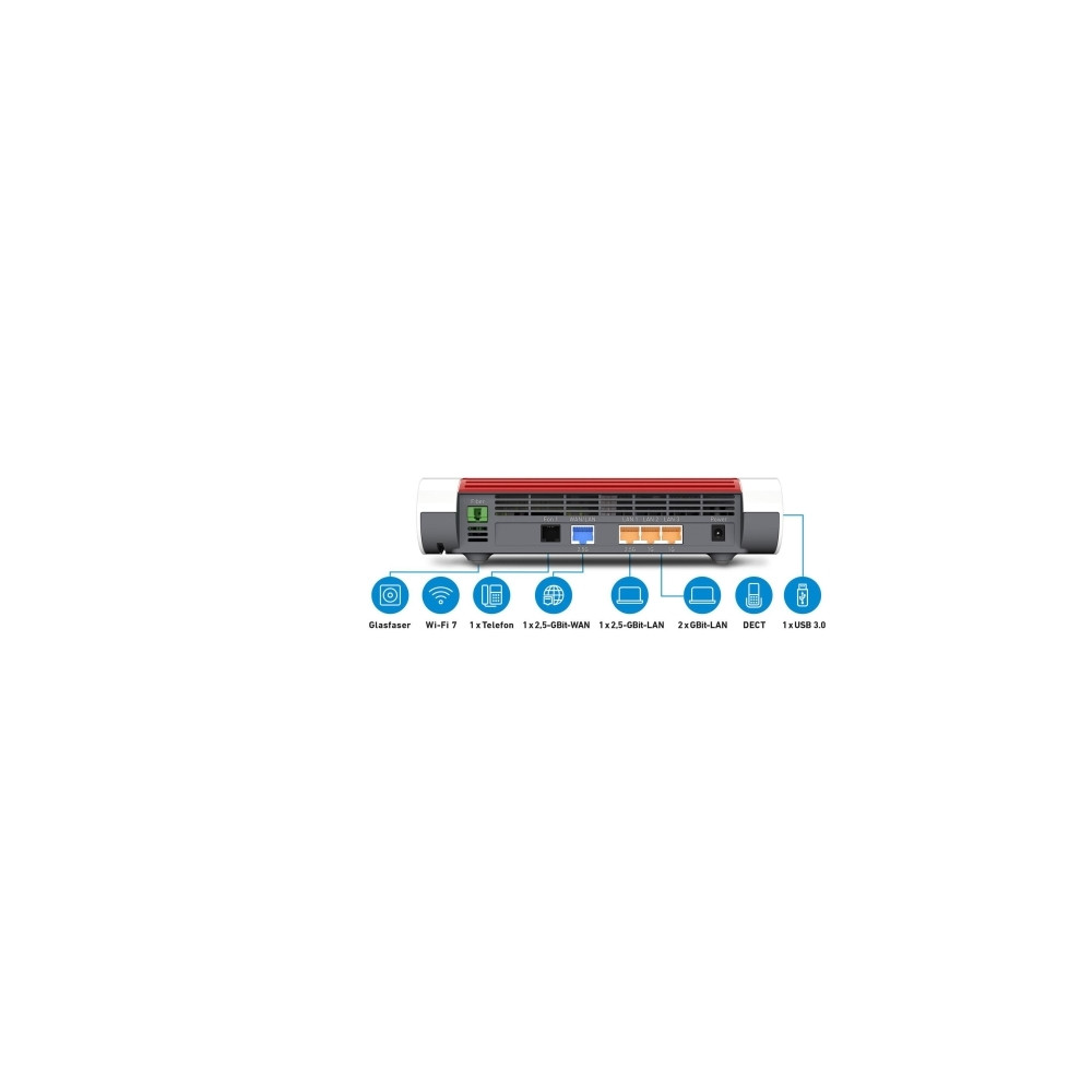 Produktbild för FRITZ!Box 5690 - trådlös router - GPON-teminal - Wi-Fi 7 - skrivbordsmodell, väggmonterbar