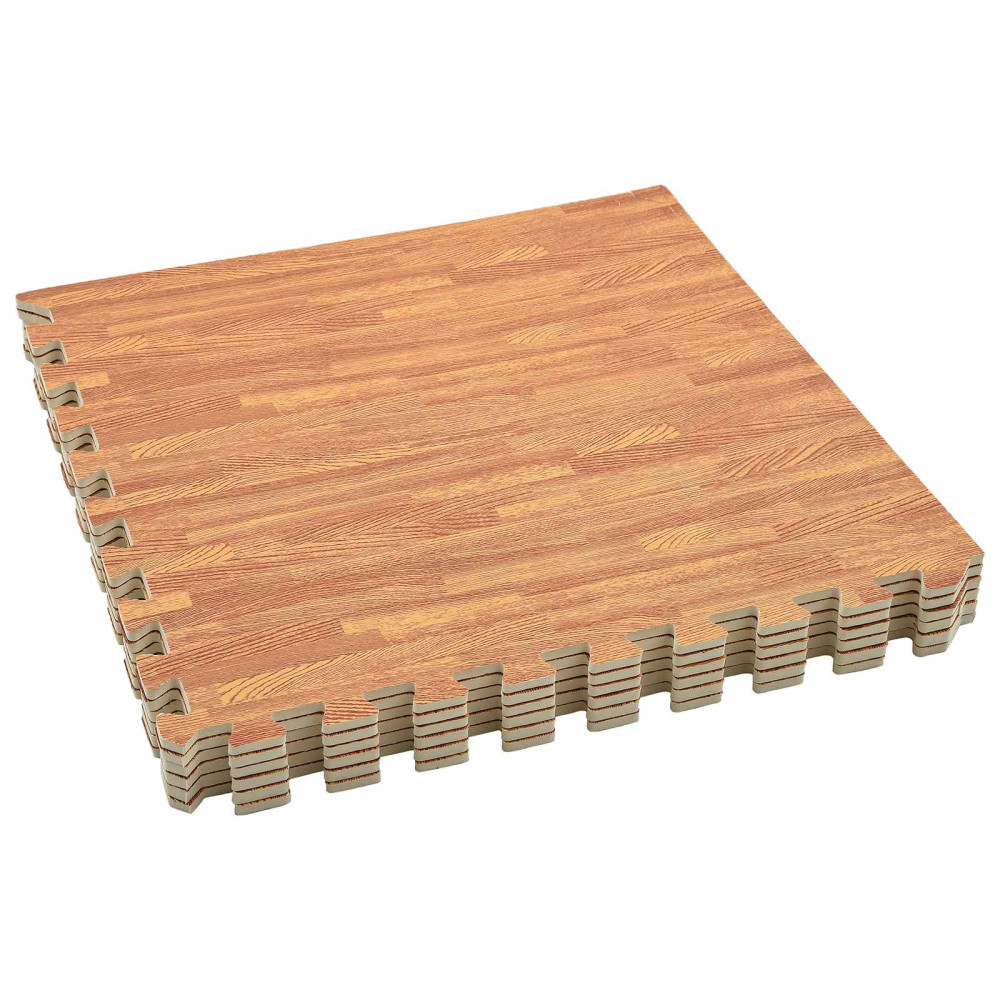 Produktbild för Pool grundmatta 40 pcs trä 14,4 m² EVA-skum