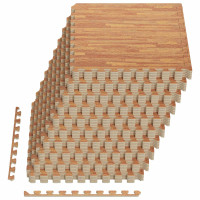 Produktbild för Pool grundmatta 50 pcs trä 18 m² EVA-skum
