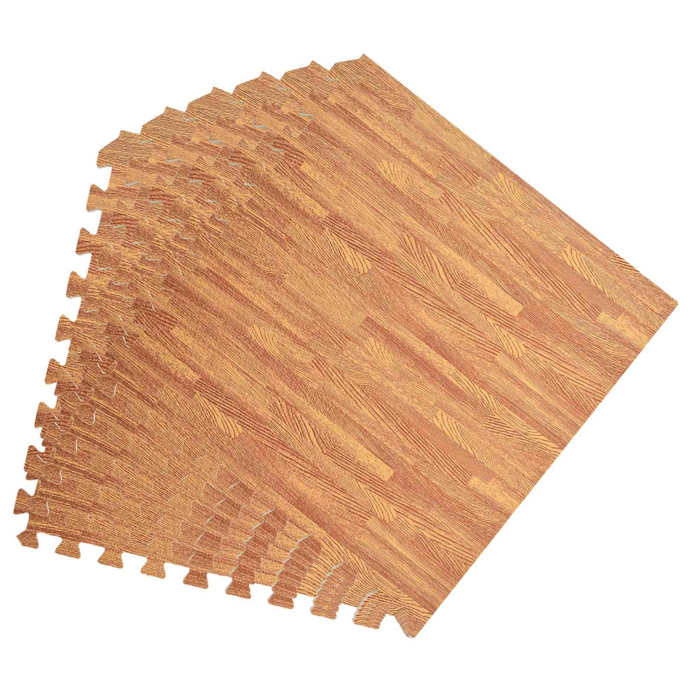Produktbild för Pool grundmatta 50 pcs trä 18 m² EVA-skum