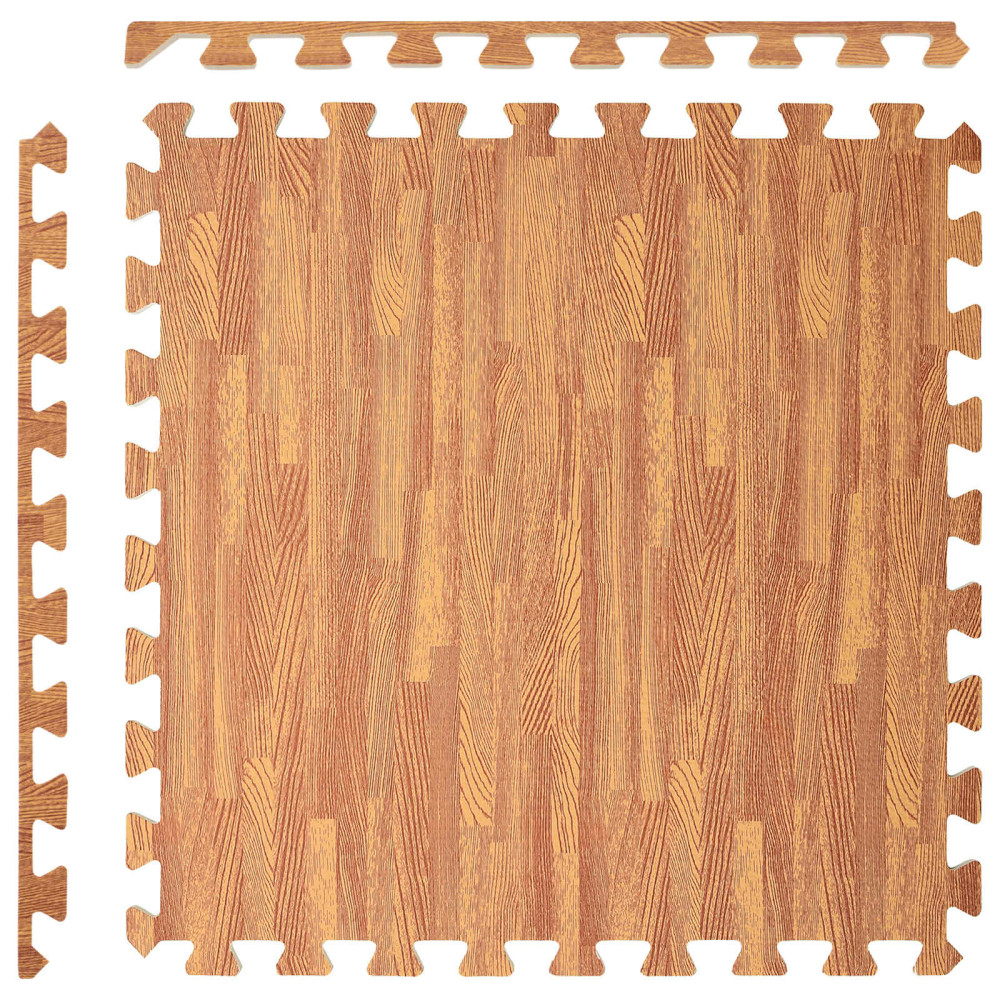 Produktbild för Pool grundmatta 50 pcs trä 18 m² EVA-skum