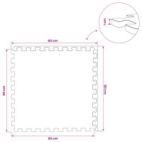 Produktbild för Pool grundmatta 50 pcs trä 18 m² EVA-skum