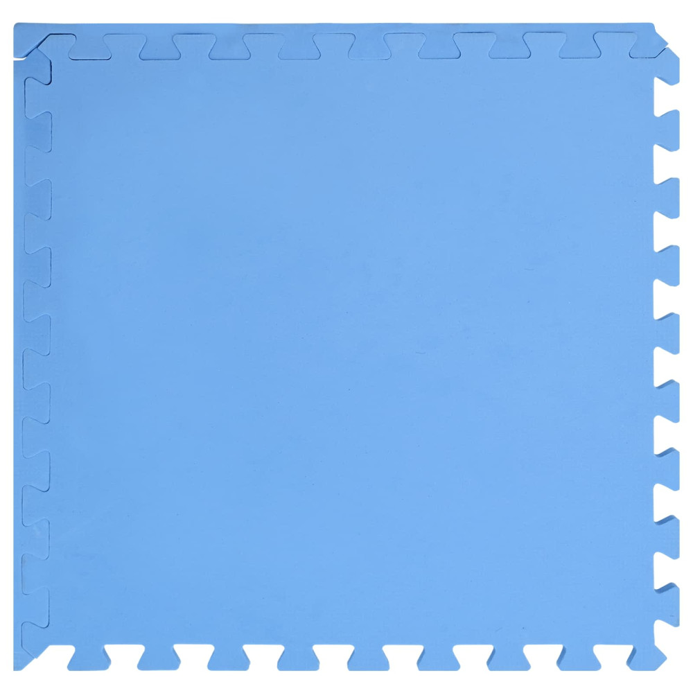 Produktbild för Pool grundmatta 12 pcs Blå 4,32 m² EVA-skum