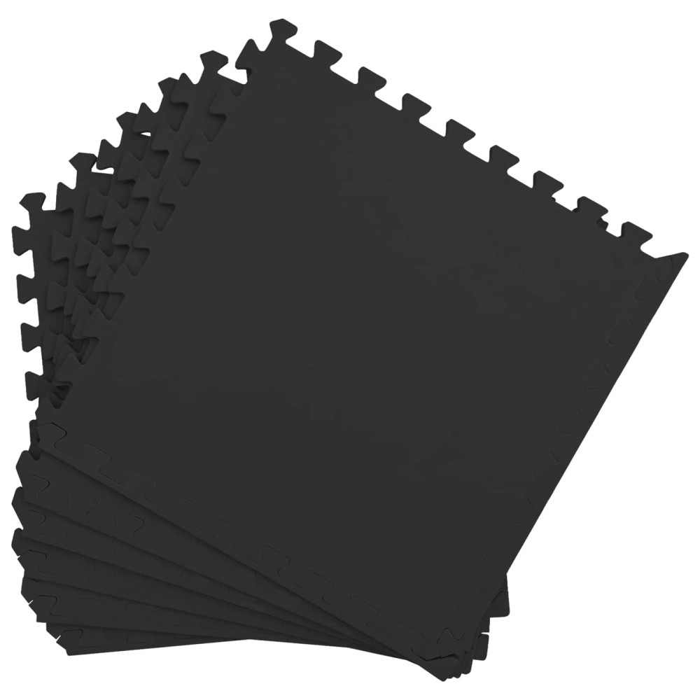 Produktbild för Pool grundmatta 24 pcs Svart 8,64 m² EVA-skum