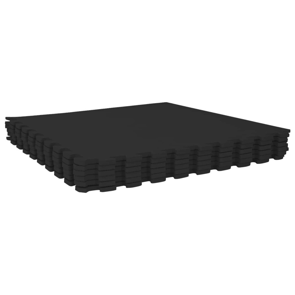 Produktbild för Pool grundmatta 50 pcs Svart 18 m² EVA-skum